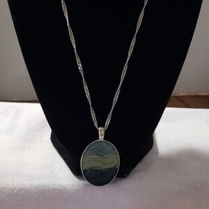 Beautiful Vintage Kenneth Cole Pendant Necklace and Bracelet Both 925 SP